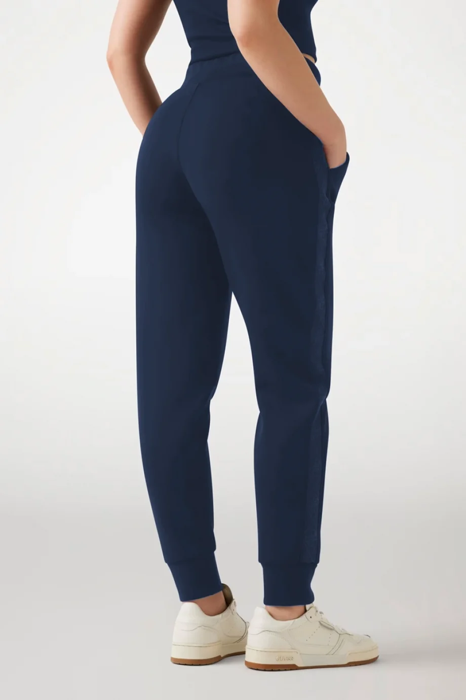 Guess New Victoire Kadın Mavi Scuba Pantolon W5YB11KBYE2-G7J6