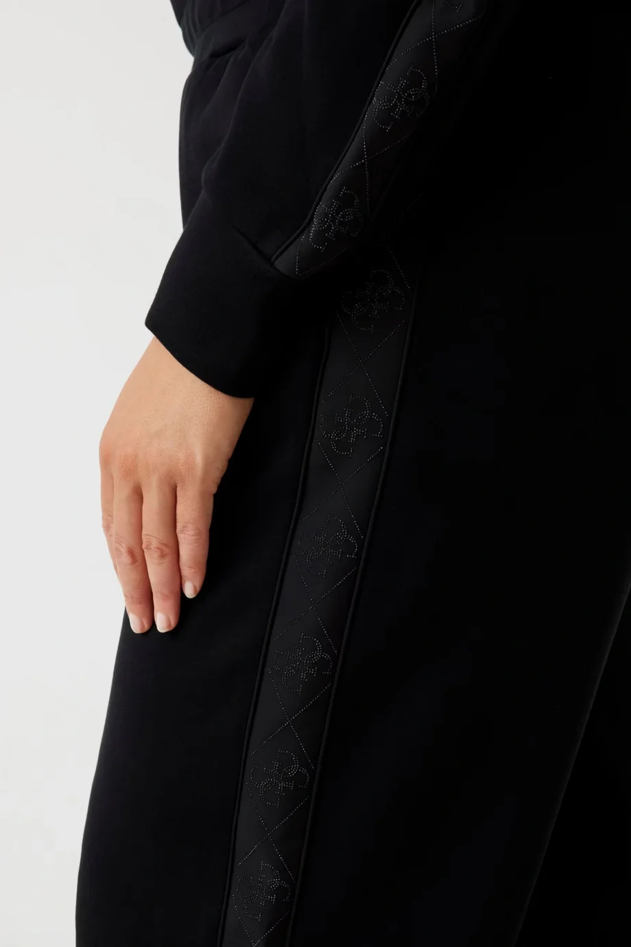 Guess New Victoire Kadın Siyah Scuba Pantolon W5YB11KBYE2-JBLK