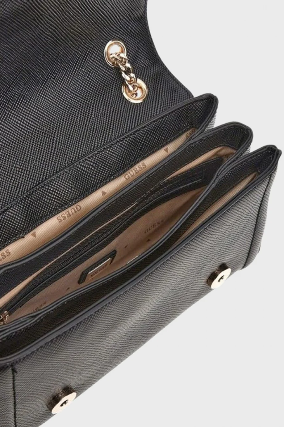 Guess Noelle II Dönüştürülebilir Çapraz Askılı Kadın Siyah Omuz Çantası HWZG9672210-BLA