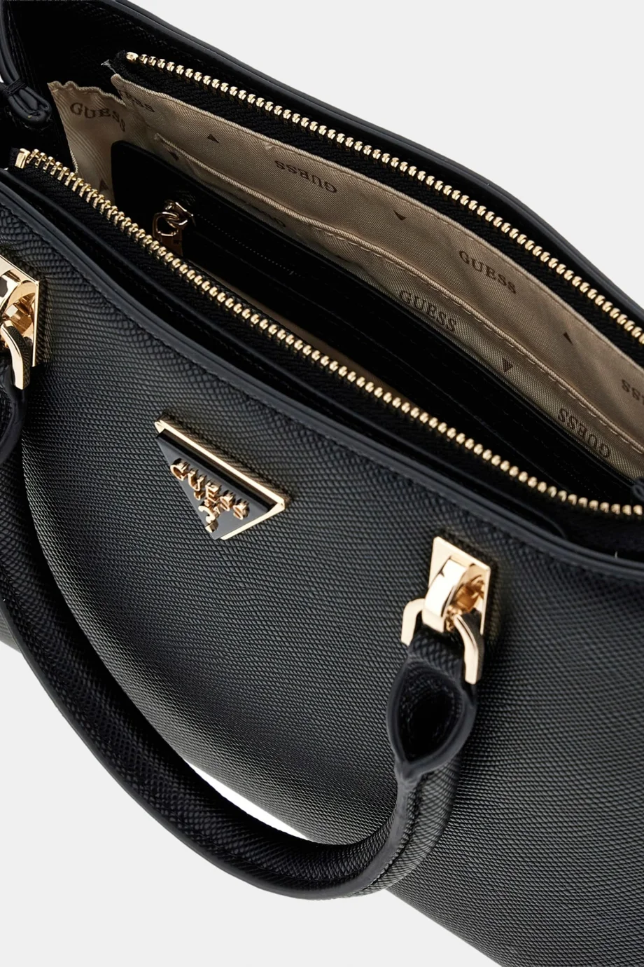 Guess Noelle II Küçük Çok Fonksiyonlu Kadın Siyah El Çantası HWZG9672050-BLA