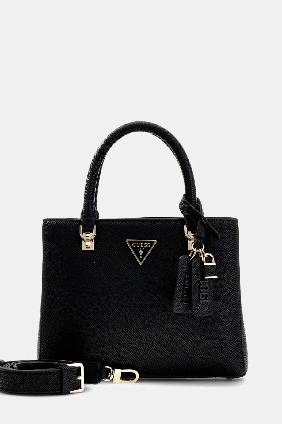 Guess Noelle II Küçük Çok Fonksiyonlu Kadın Siyah El Çantası HWZG9672050-BLA