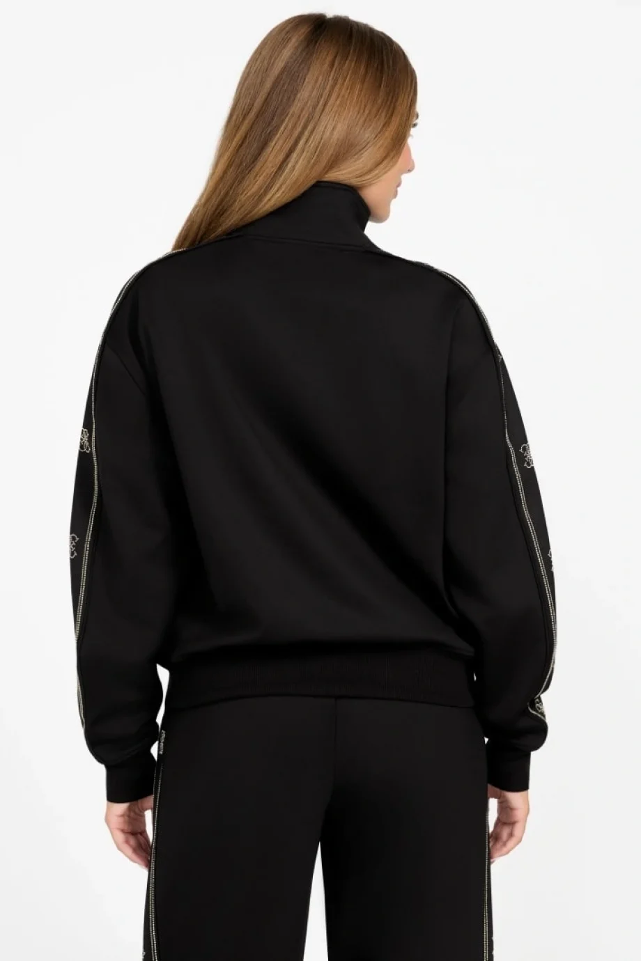 Guess Octavia Kadın Siyah Aktif Eşofman Üstü V5BQ15KCX22-JBLK