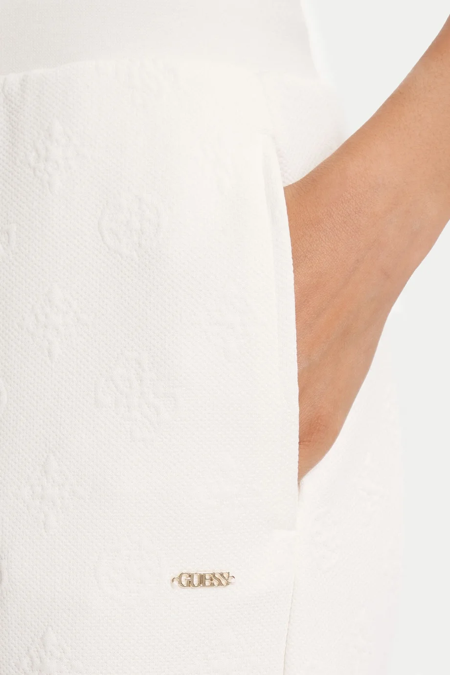 Guess Peony Kadın Beyaz Aktif Regular Fit Eşofman Altı V5YB06KBSL2-F0EP