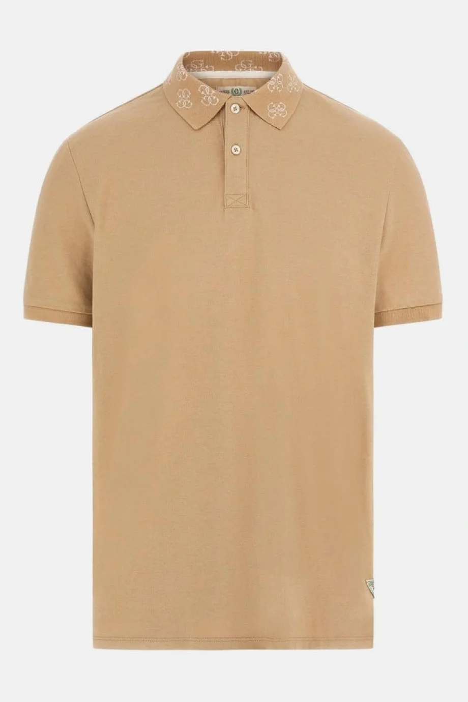 Guess Pique Erkek Bej Regular Fit Polo T-Shirt M5YP34KCJV1-G1FE