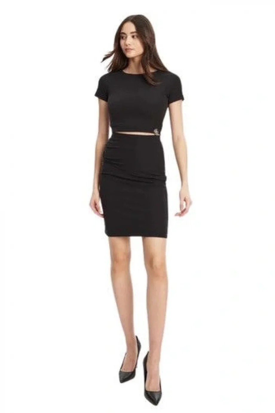 Guess Prisca Kadın Siyah Modal Karışımlı Kalem Etek W5YD64KAQL2-JBLK