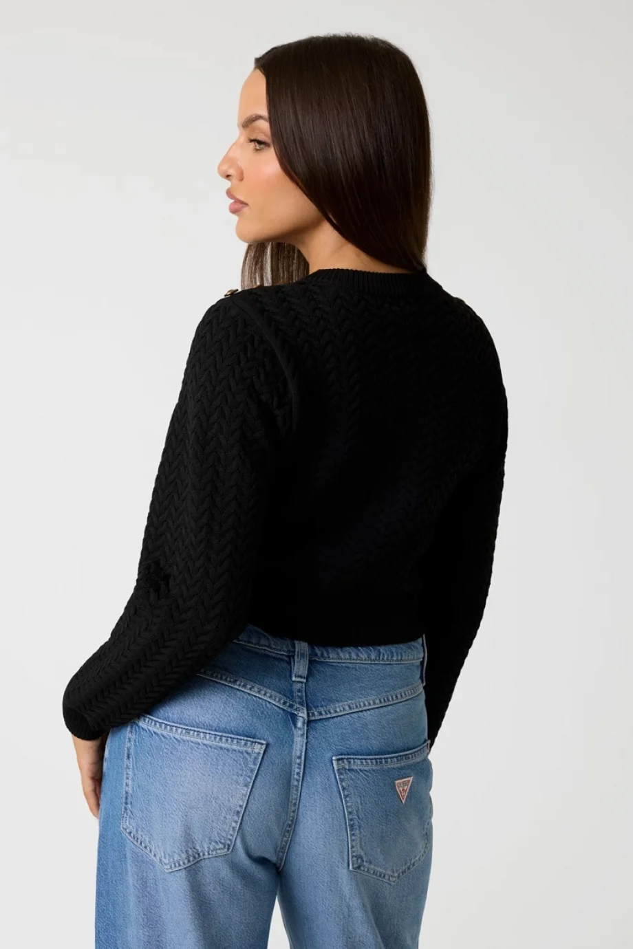 Guess Puruka Kadın Siyah Triko W5BR87Z3LX2-JBLK