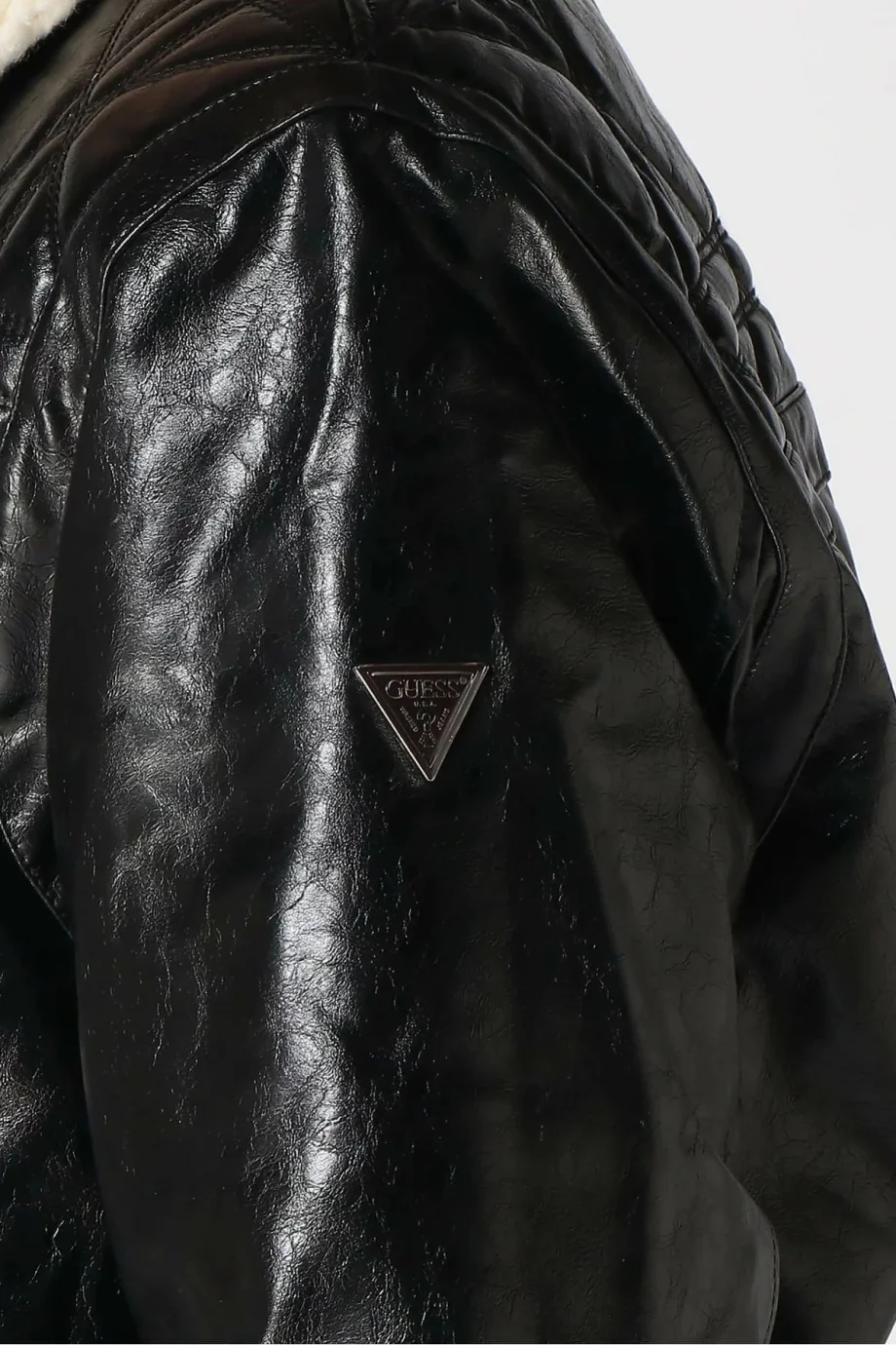 Guess Quilting Erkek Siyah Ceket M5BL2NW0390-JBLK