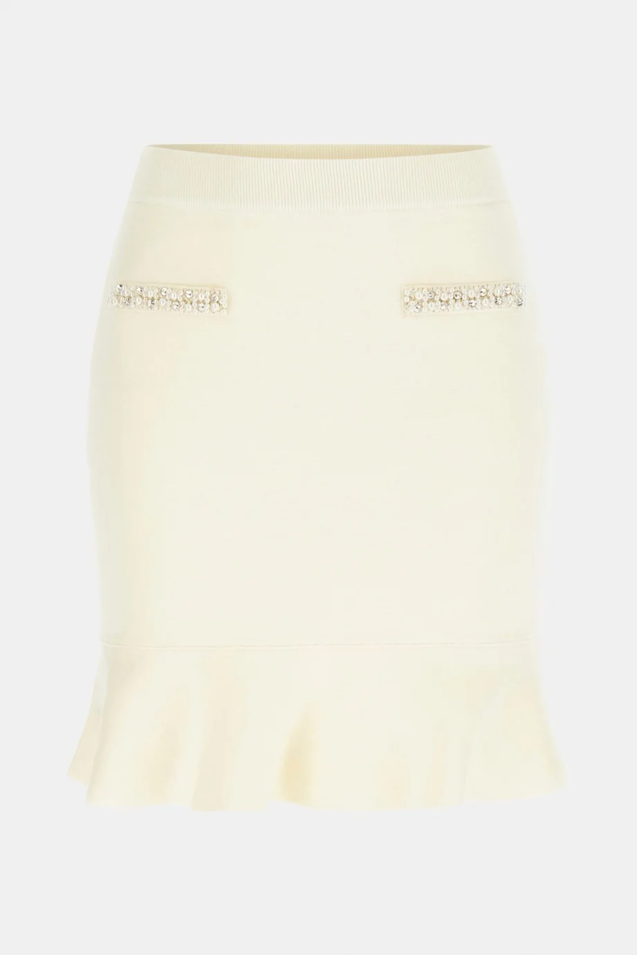 Guess Raina Triko Kadın Beyaz Etek W6RD75Z4422-G012