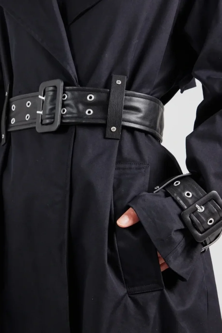 Guess Raphaelle Kadın Siyah Trençkot W5YL02WHDF1-JBLK