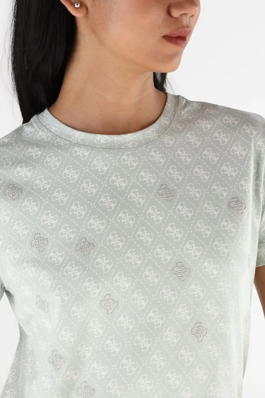 Guess Rhombus Kadın Çok Renkli Aktif Regular Fit T-Shirt V5BI14I3Z14-P8IR