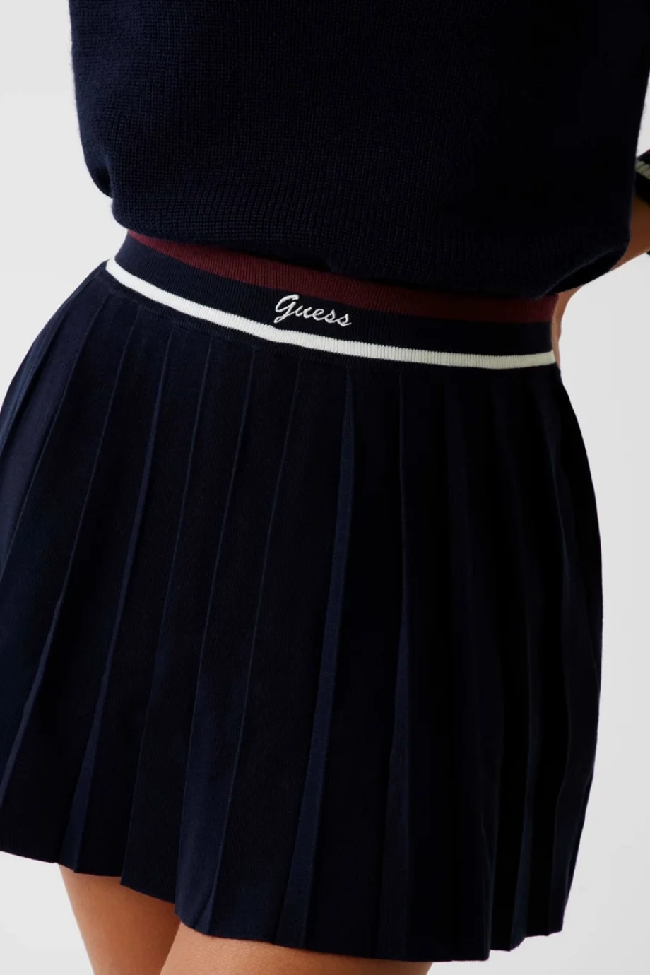 Guess Sabina Kadın Lacivert Aktif A Kesim Yün Karışımlı Triko Etek V5BD02Z1152-A74A