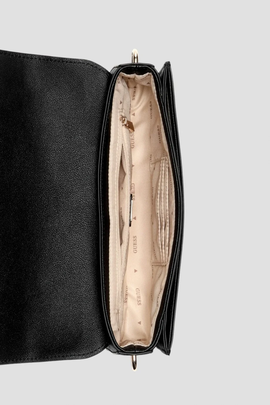 Guess Sadie Kapaklı Omuz Kadın Siyah Omuz Çantası HWEB8118190-BLA