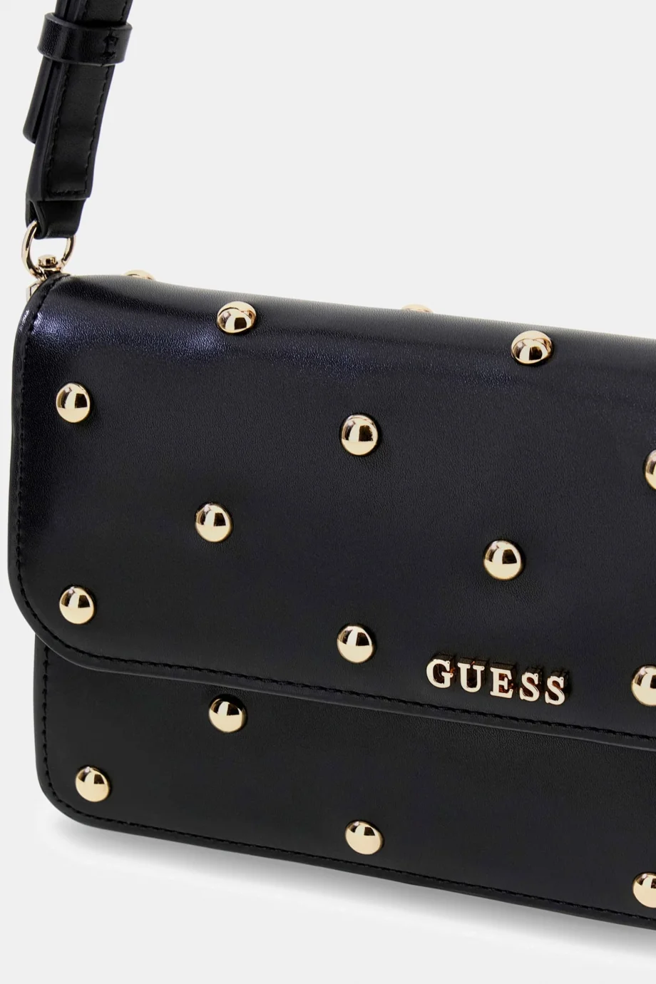 Guess Sadie Kapaklı Omuz Kadın Siyah Omuz Çantası HWVG8118190-BLA