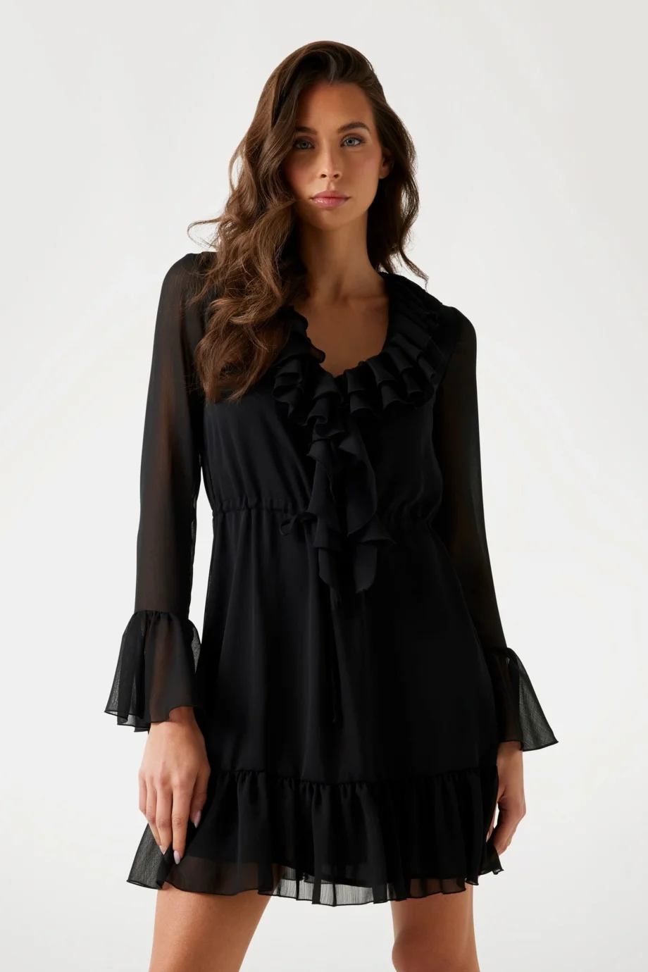 Guess Sana Kadın Siyah Elbise W5PK2RWP690-JBLK