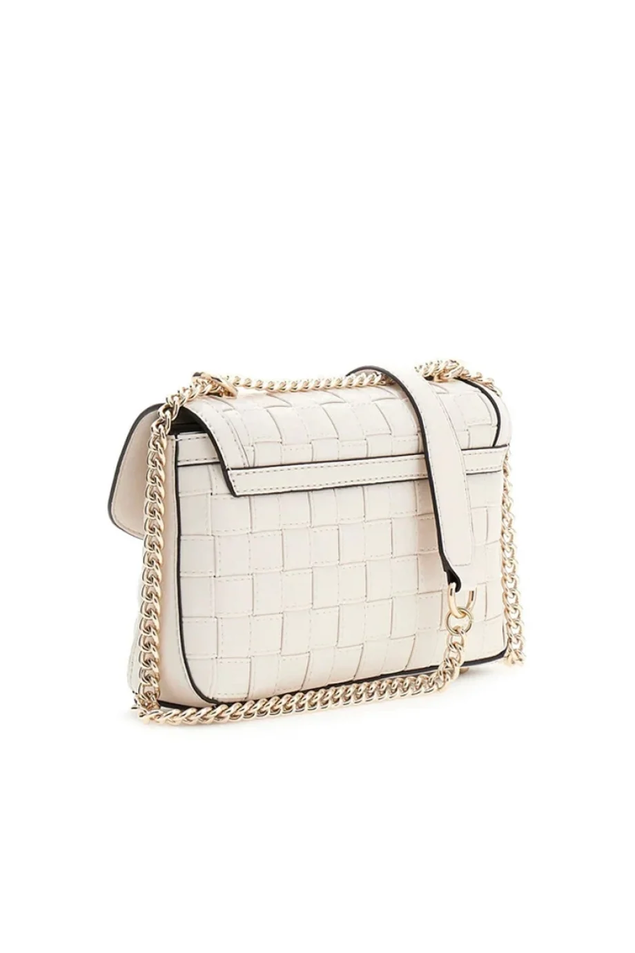 Guess Sandy Dönüştürülebilir Çapraz Askılı Kapaklı Kadın Beyaz El Çantası HWWG8418210-OFF