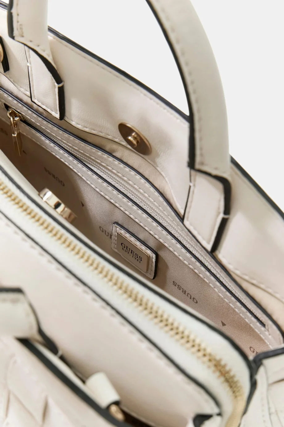 Guess Sandy Küçük Girlfriend El ve Omuz Kadın Beyaz El Çantası HWWG8418050-OFF