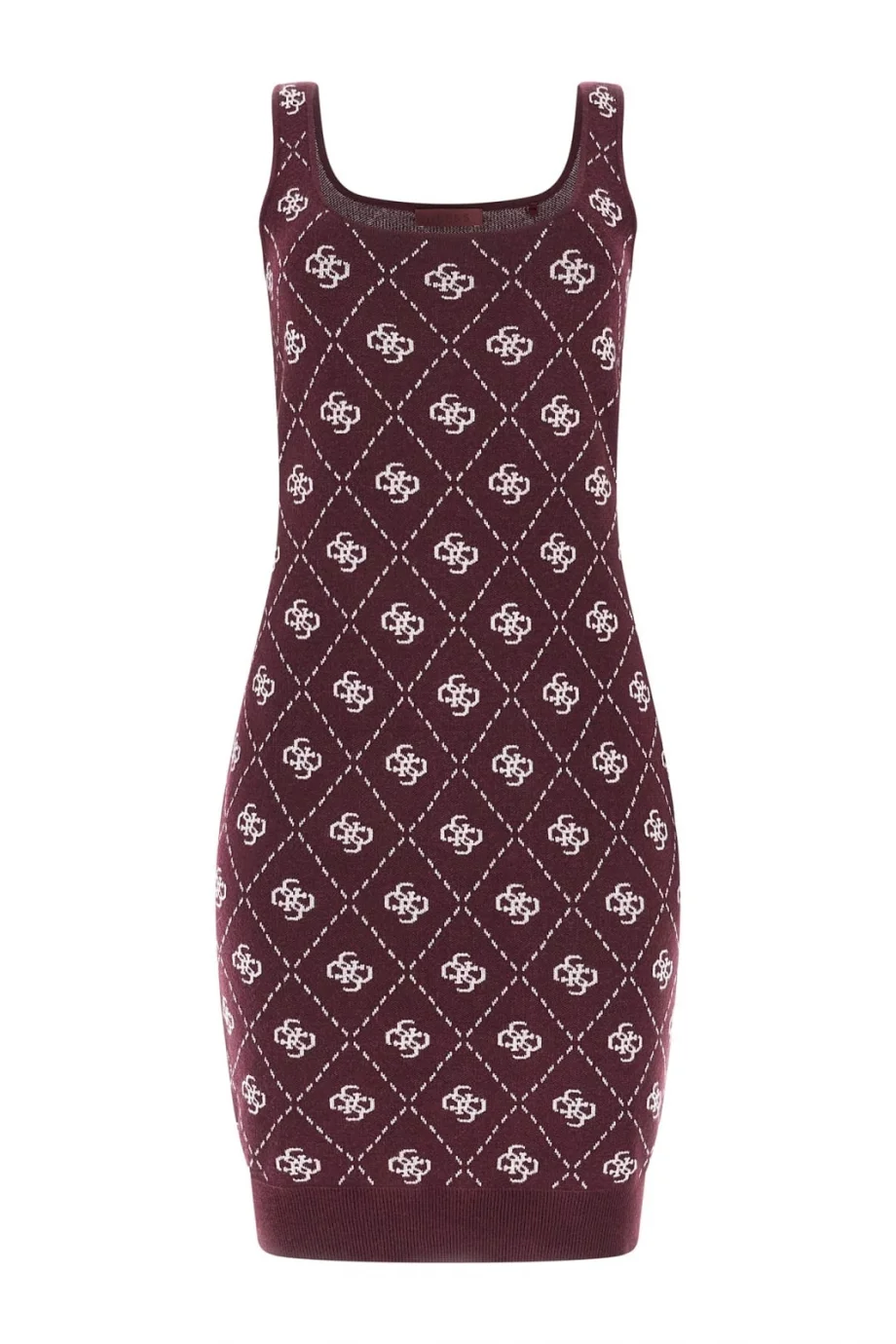 Guess Sarah 4G Kolsuz Triko Kadın Bordo Elbise W4BK98Z3JD2-F4T5