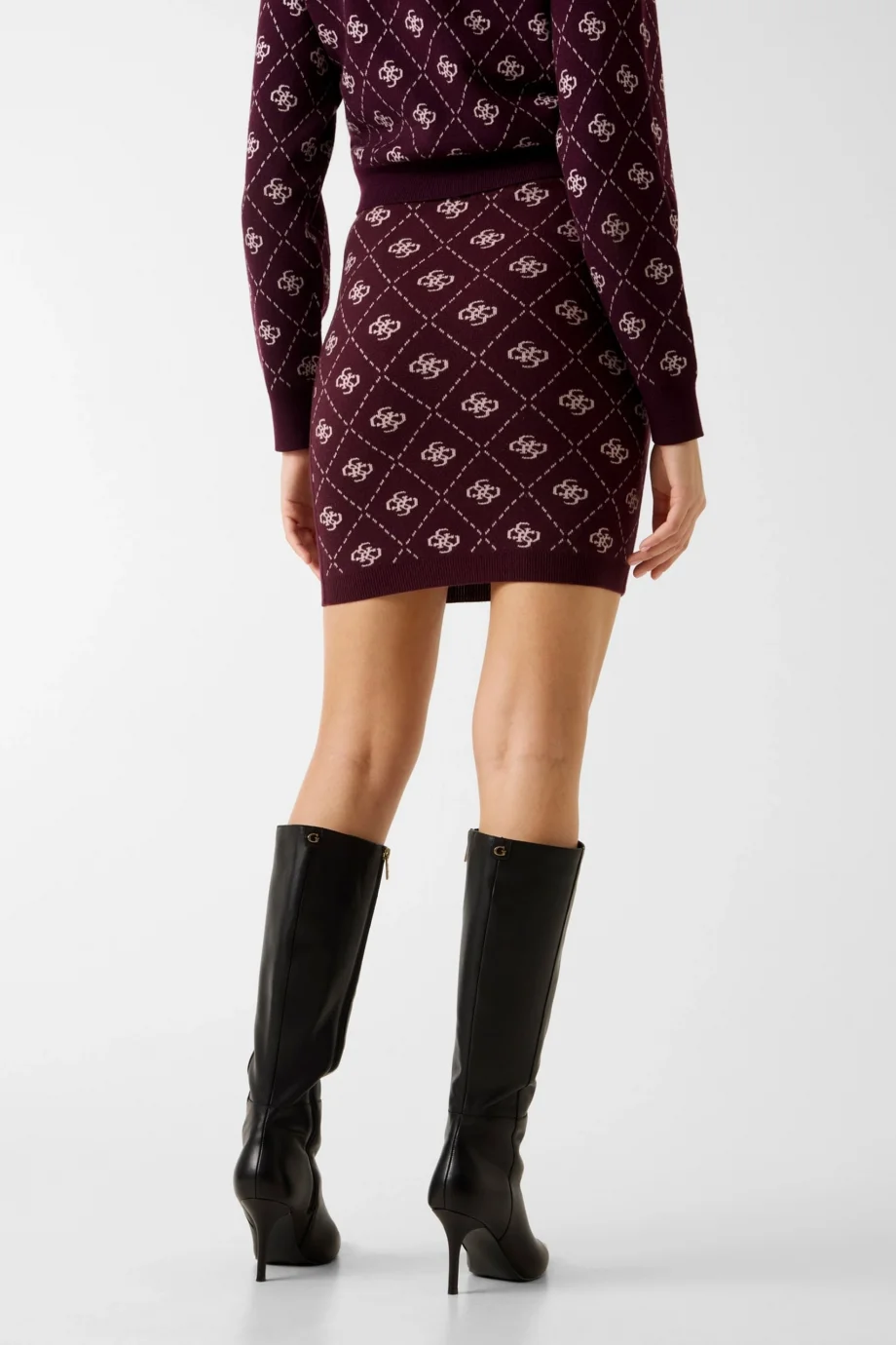 Guess Sarah 4G Triko Kadın Bordo Etek W4BD0SZ3JD2-F4T5