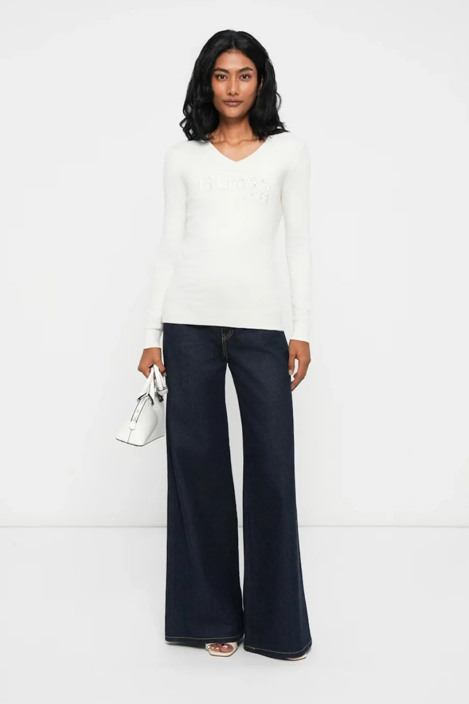 Guess Saylor Kadın Beyaz Triko W5BR41Z2NQ2-G012