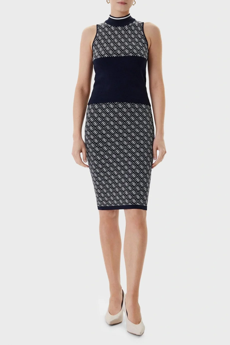 Guess Sl Rn Lise Kadın Mavi Triko Top W3YR26Z37K0-FBCF