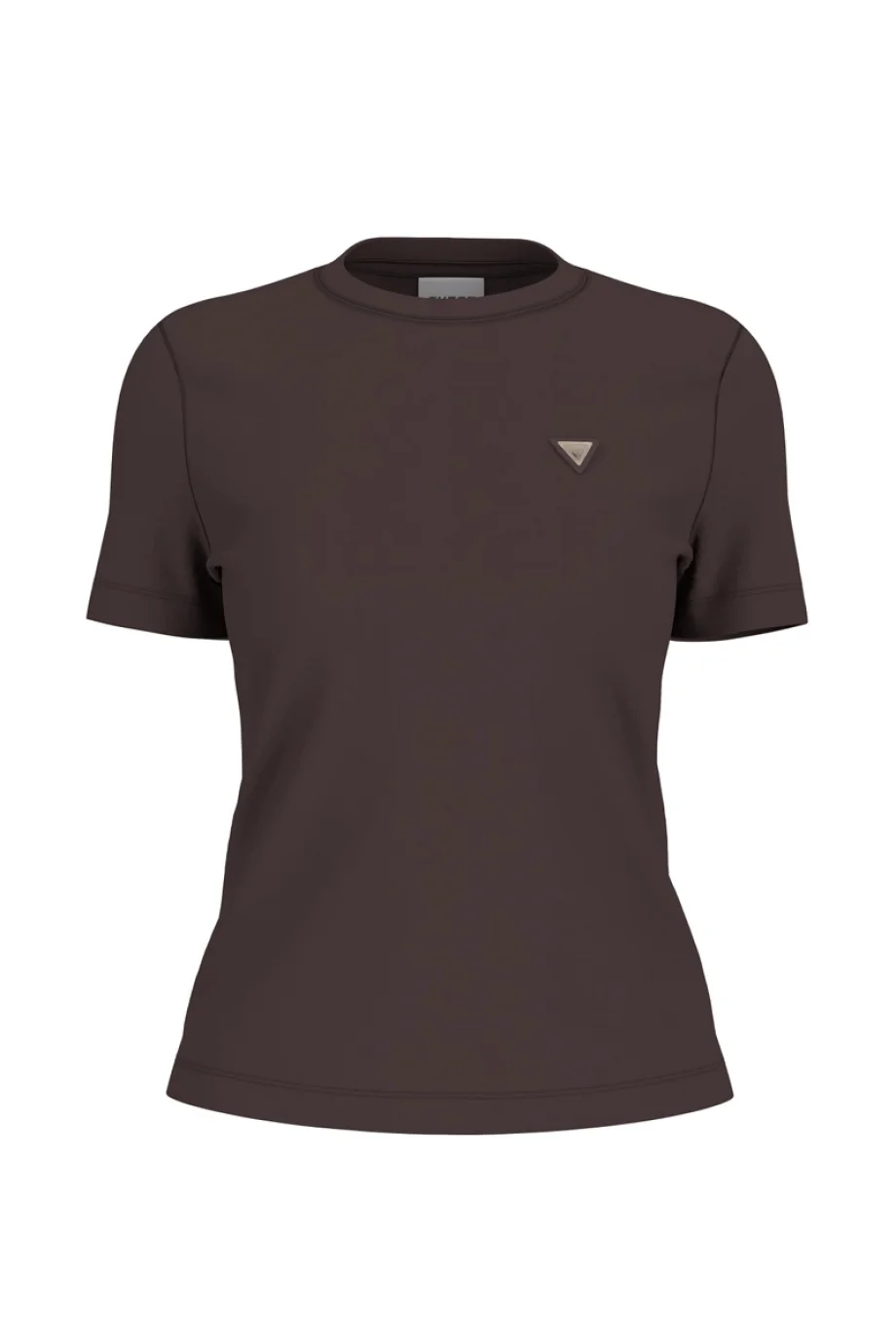 Guess Sonia Bisiklet Yaka Kısa Kollu Kadın Kahverengi T-shirt V6RI17KD741-A10K