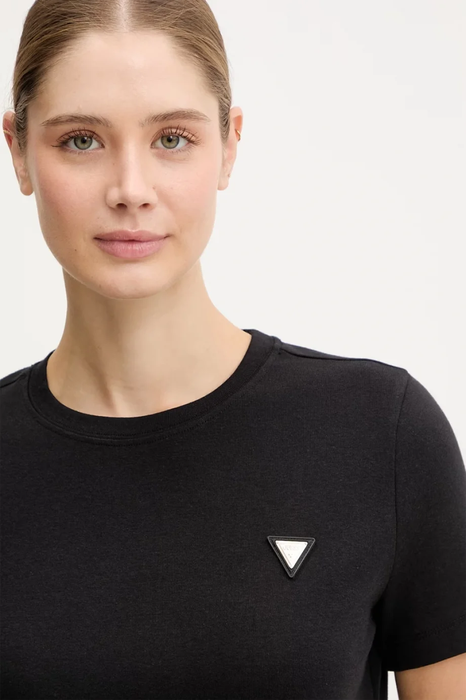 Guess Sonia Bisiklet Yaka Kısa Kollu Kadın Siyah T-shirt V6RI17KD741-JBLK