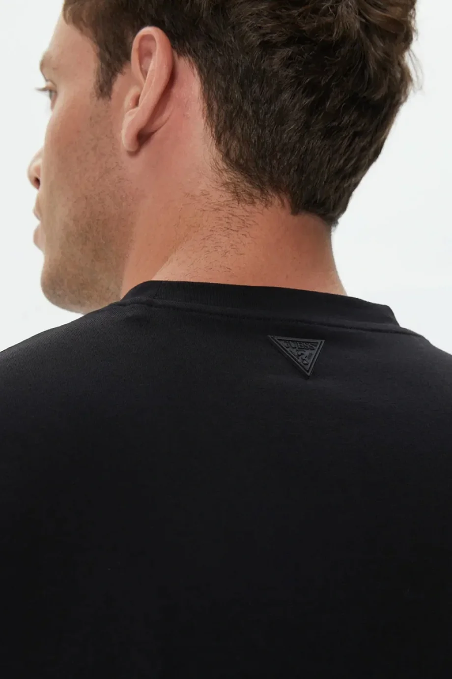 Guess Alphy Erkek Siyah Aktif Regular Fit T-Shirt Z2YI11J1314-JBLK