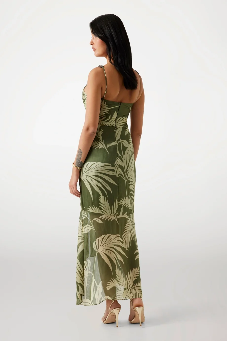 Guess Stacie Kadın Çok Renkli A Kesim Elbise W5YK64WCWF2-P8HH