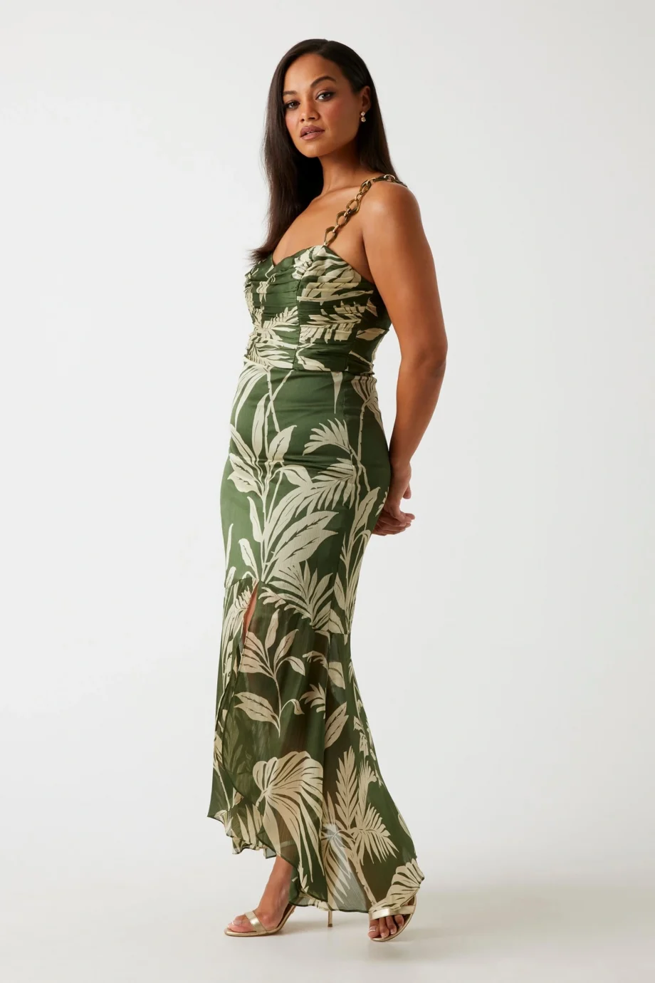 Guess Stacie Kadın Çok Renkli A Kesim Elbise W5YK64WCWF2-P8HH