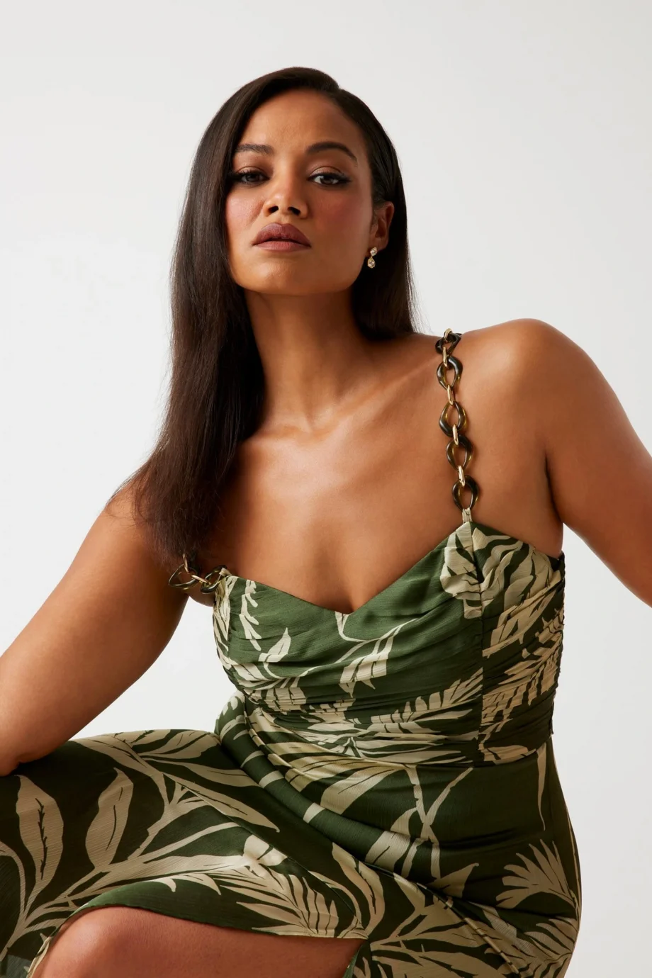 Guess Stacie Kadın Çok Renkli A Kesim Elbise W5YK64WCWF2-P8HH