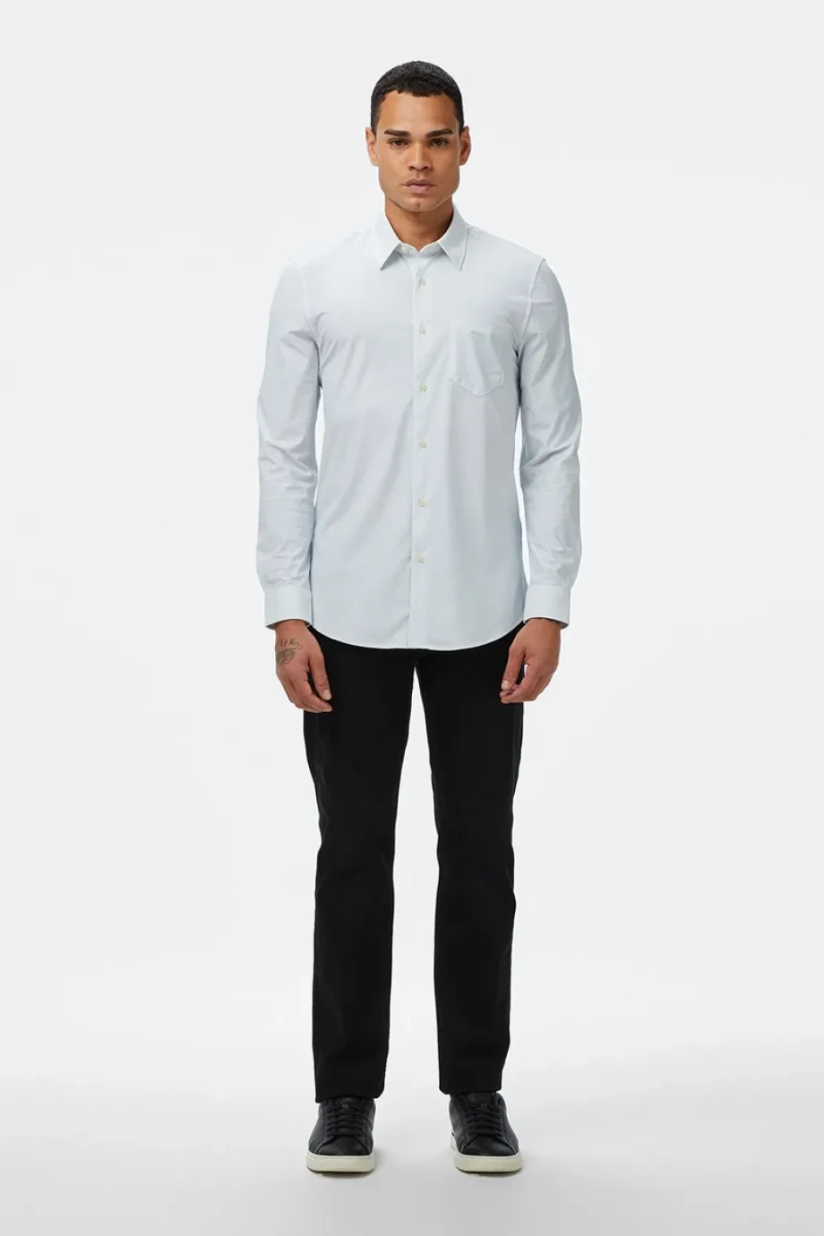 Guess Sunset Erkek Mavi Slim Fit Gömlek M4RH34WFKM0-S7AC