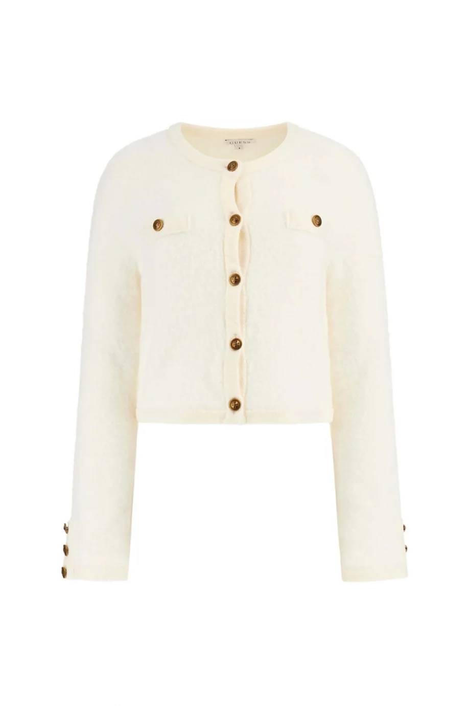 Guess Suzumi Kadın Beyaz Yün Karışımlı Triko Hırka W5BR0AZ4040-G1O6