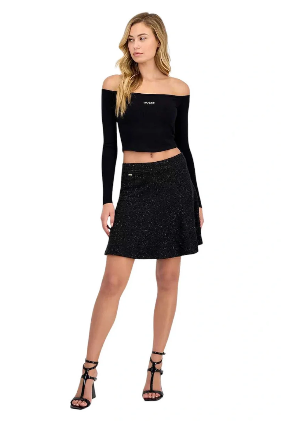 Guess Tamara Kadın Beyaz Flare Fit Etek W5YD54KCXO2-FJ5N