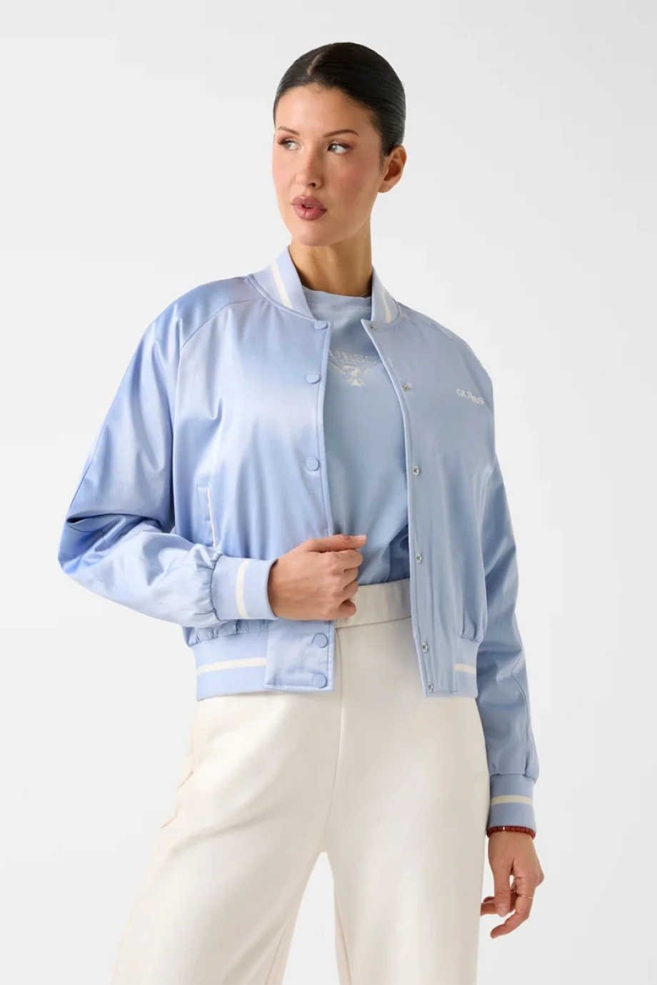 Guess Tamara Kadın Mavi Ceket V6RL02WL022-G7HP