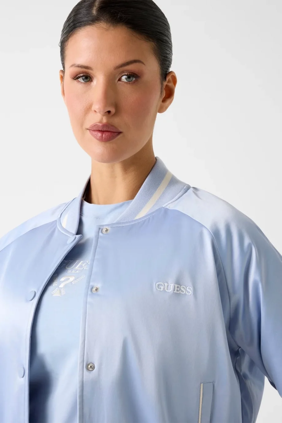 Guess Tamara Kadın Mavi Ceket V6RL02WL022-G7HP