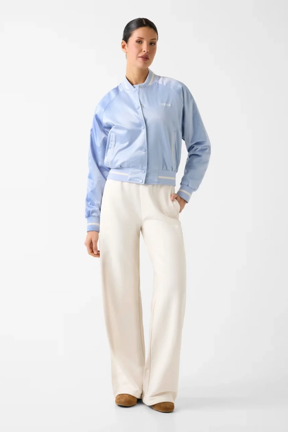 Guess Tamara Kadın Mavi Ceket V6RL02WL022-G7HP