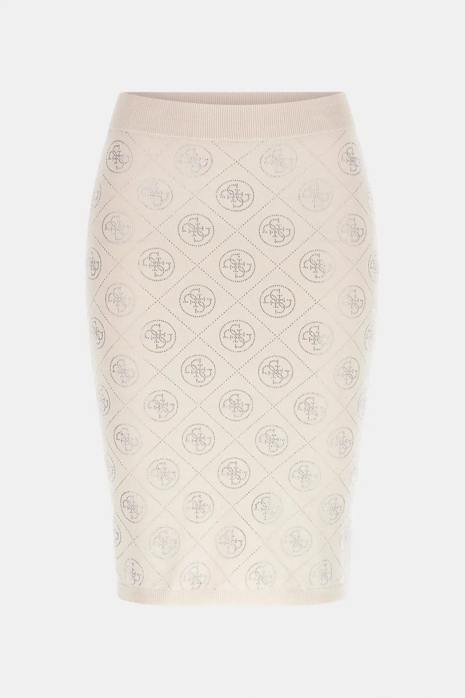 Guess Taş İşlemeli 4G Triko Kadın Mavi Etek W6RD0OZ3JD2-G9B8