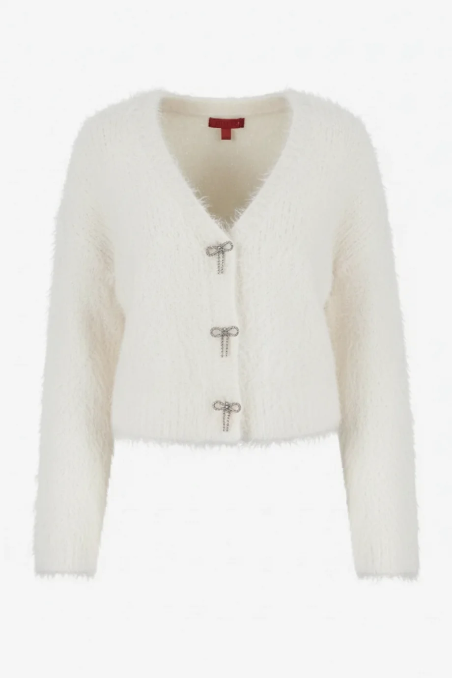 Guess Tomiko Kadın Beyaz Yün Karışımlı Triko Hırka W5BR91Z3JI2-G1O6