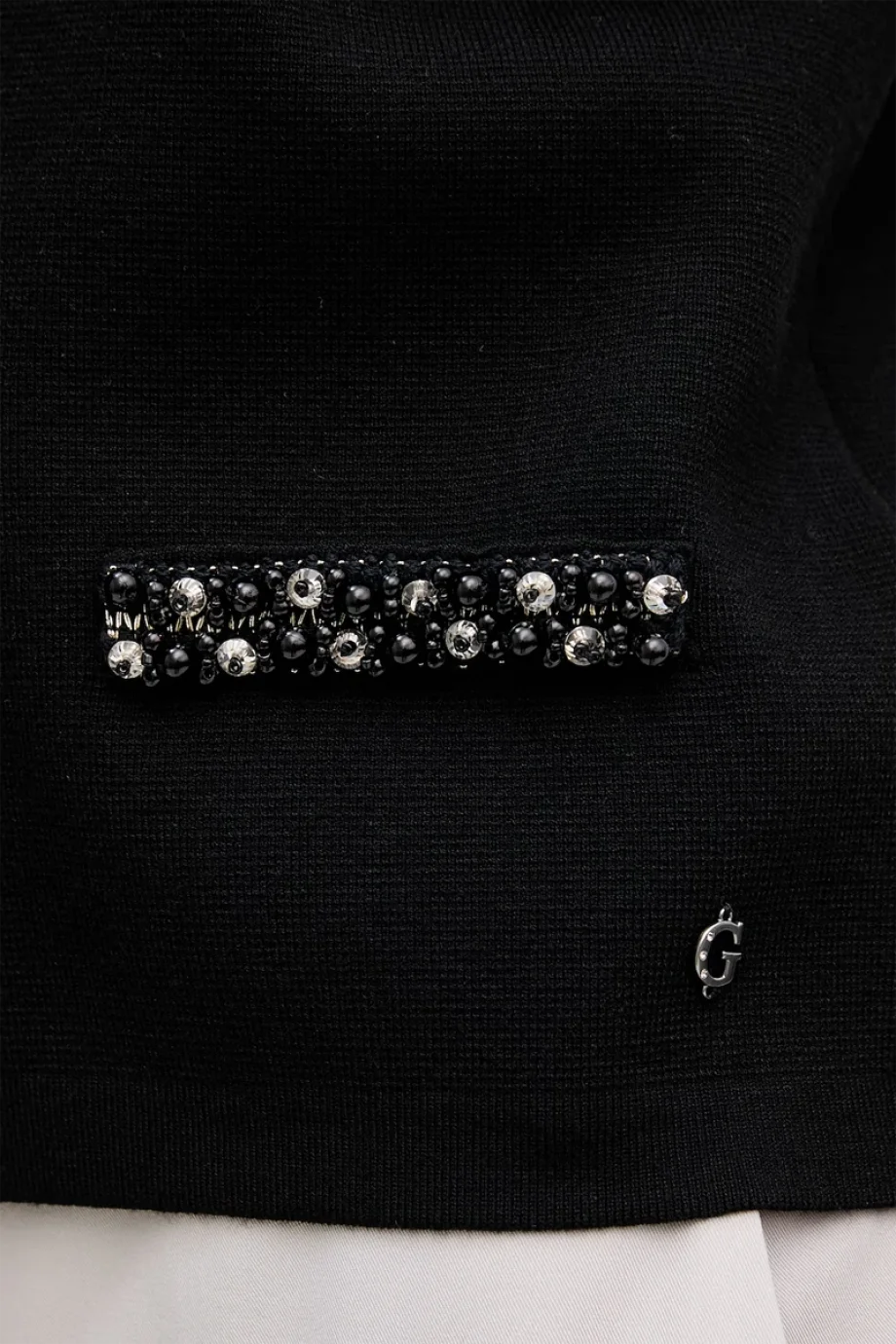 Guess Uzun Kollu Bisiklet Yaka Raina Hırka Triko Kadın Siyah Hırka W6RR42Z4422-JBLK