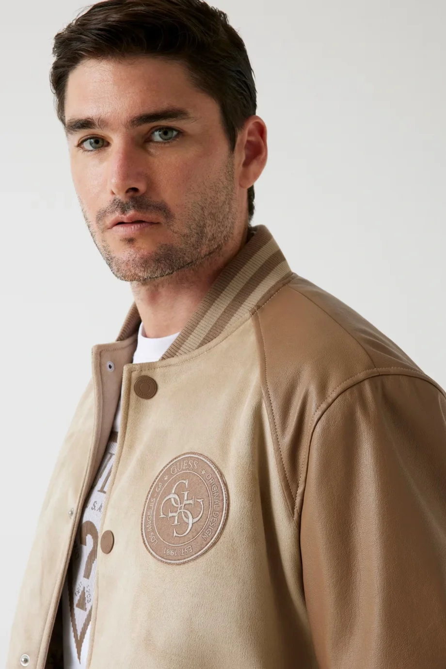 Guess Varsity Erkek Çok Renkli Bomber Ceket M5BL2BK1062-FN47