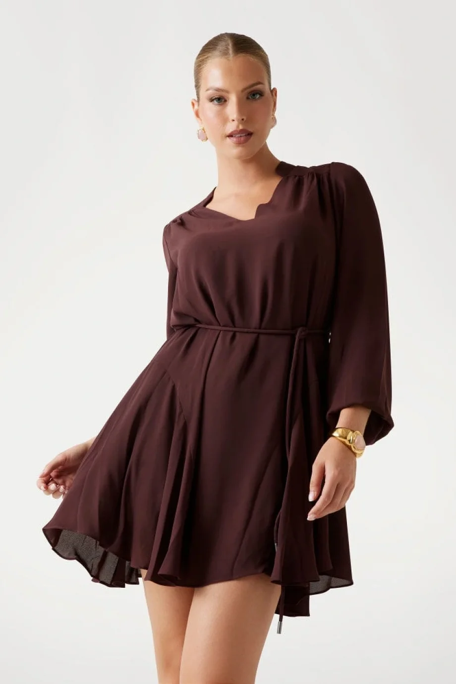 Guess Wanda Kadın Kahverengi Elbise W5BK51WGLA2-G1G5