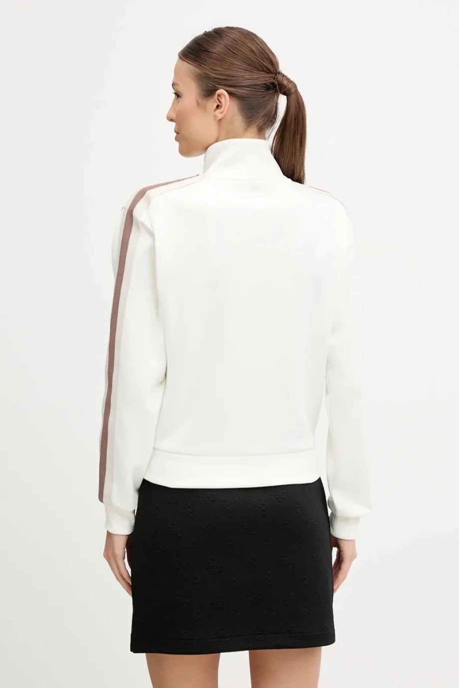 Guess Yarrow Kadın Krem Aktif Scuba  Eşofman  Üstü V5GQ18KCRU2-A10F