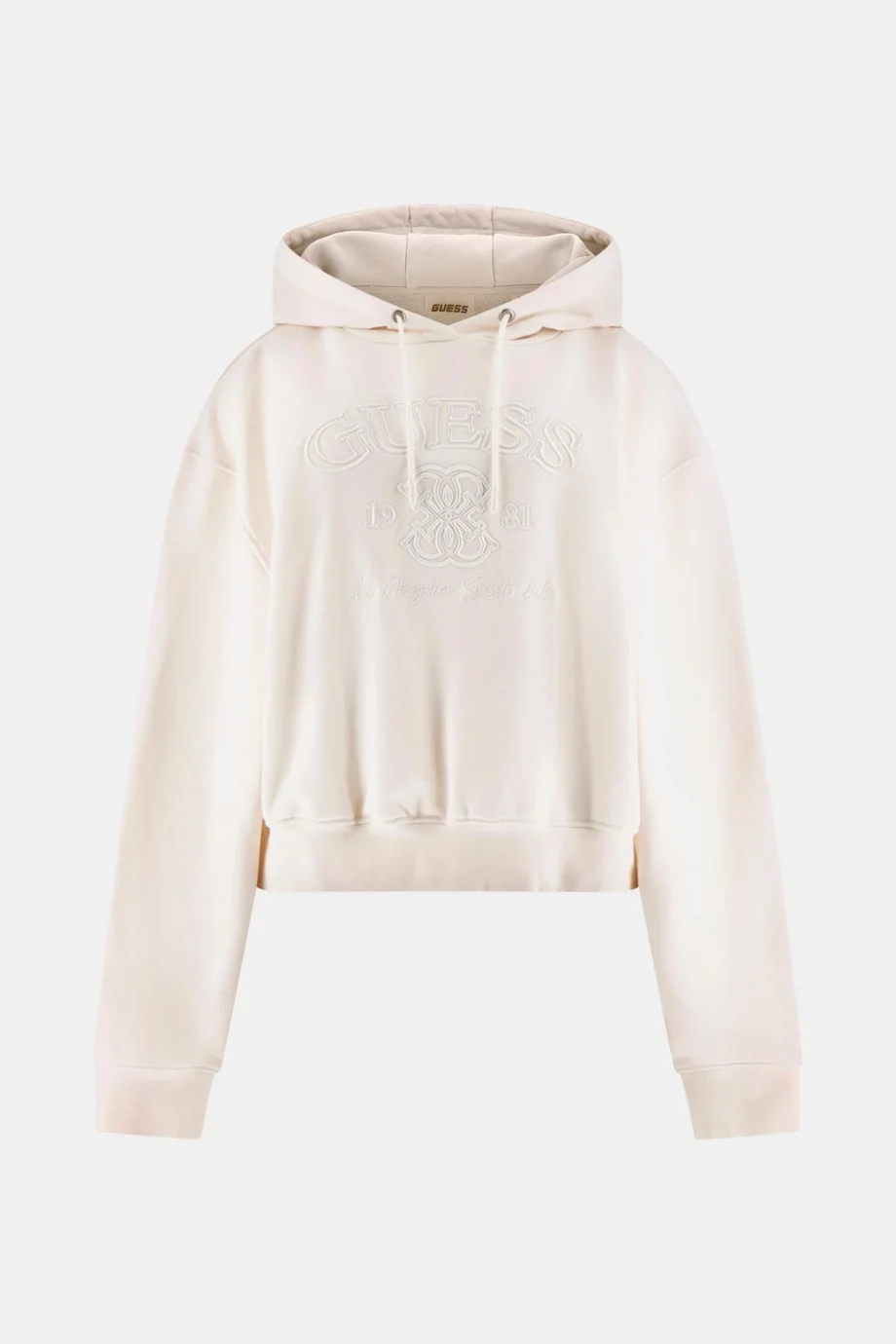 Guess Yayoi Kapüşonlu Kadın Beyaz Sweatshirt V6RQ03KD761-G012