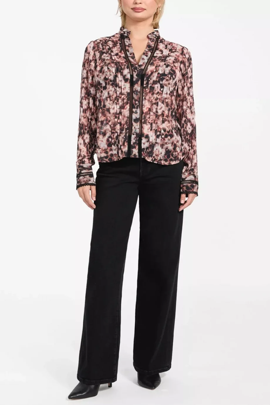 Guess Yeni Josette Uzun Kollu Kadın Kırmızı Gömlek W5RH16WDW82-PM6M