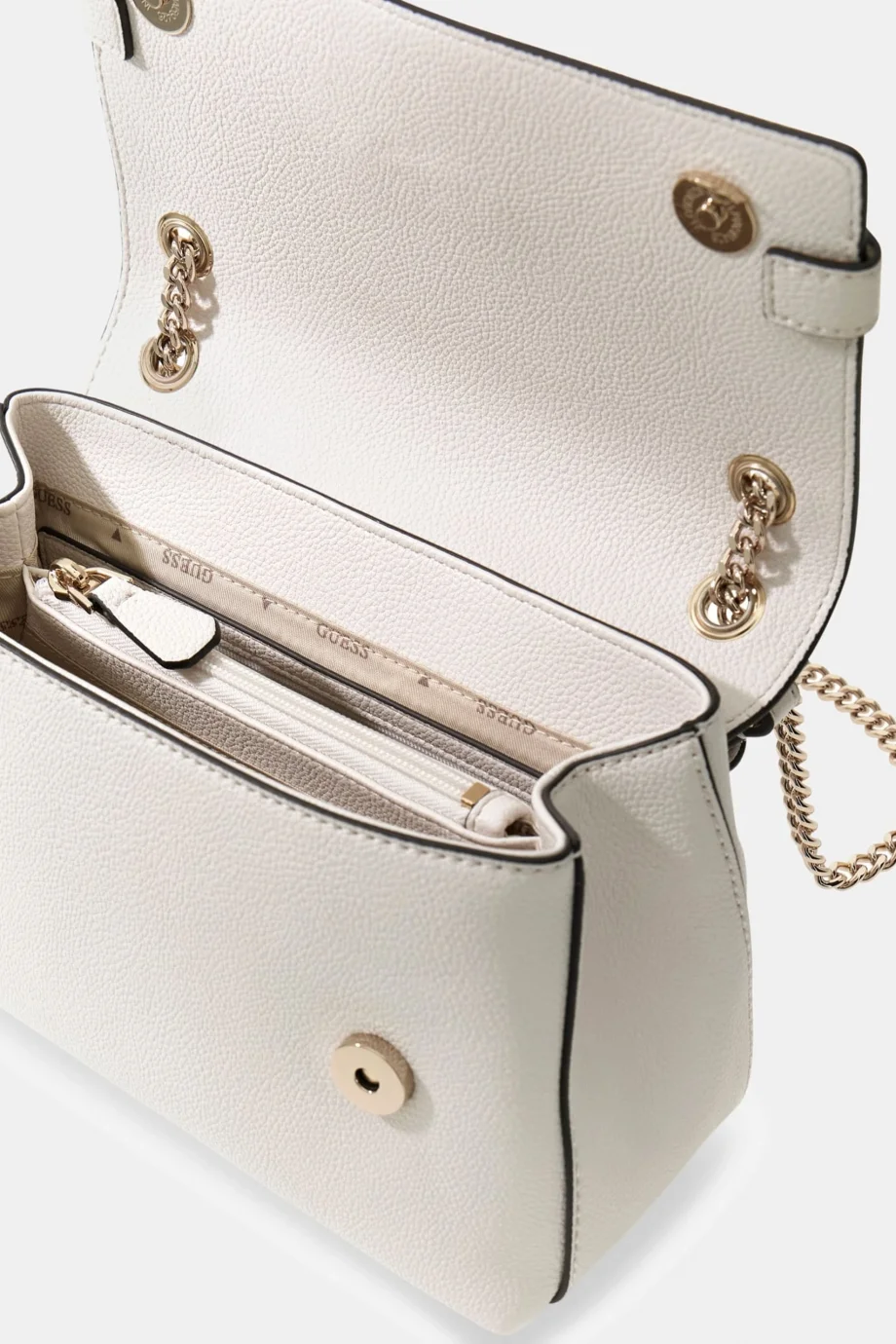 Guess Yesba Dönüştürülebilir Çapraz Askılı Kadın Beyaz Omuz Çantası HWBG7833210-OFF