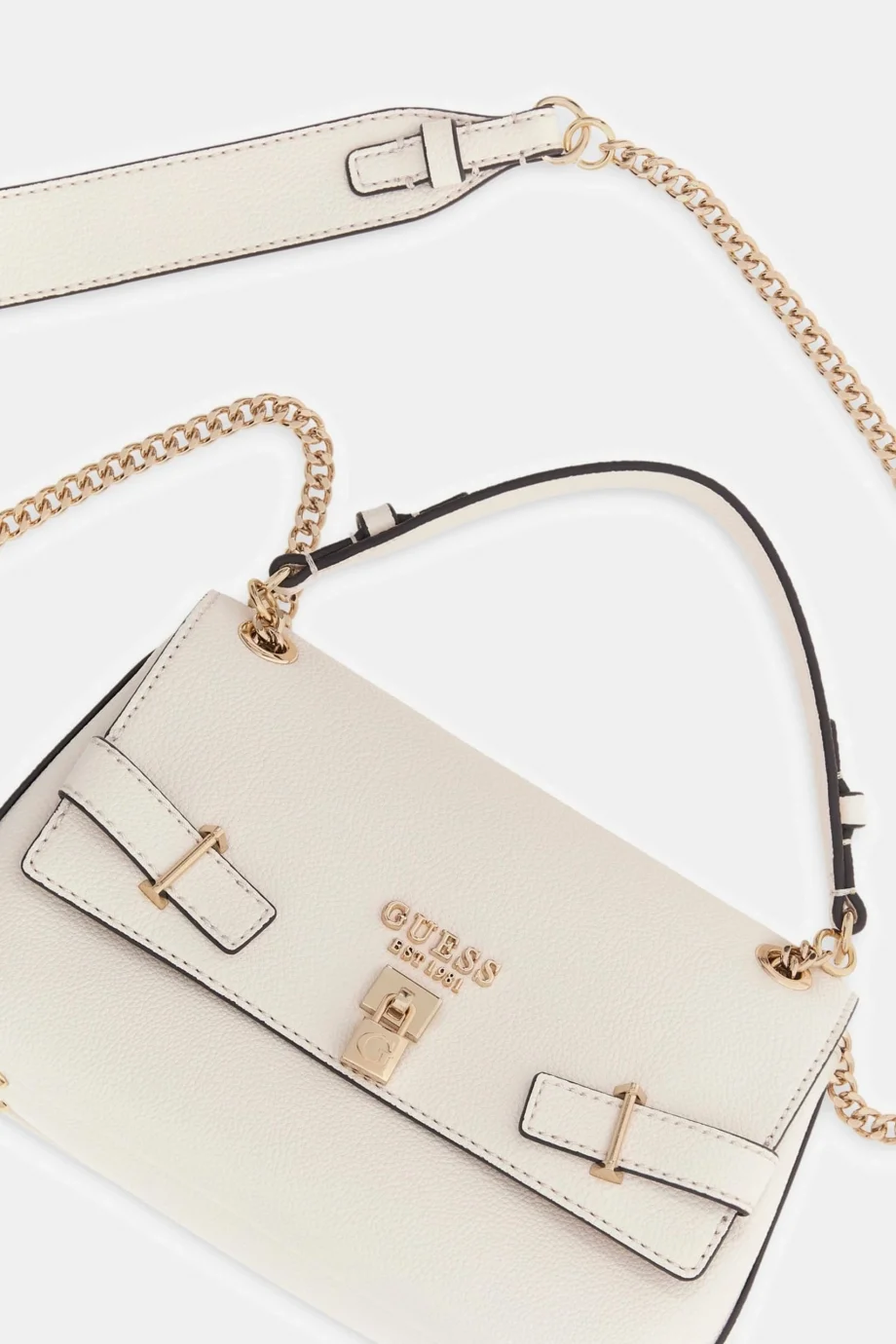 Guess Yesba Dönüştürülebilir Çapraz Askılı Kadın Beyaz Omuz Çantası HWBG7833210-OFF