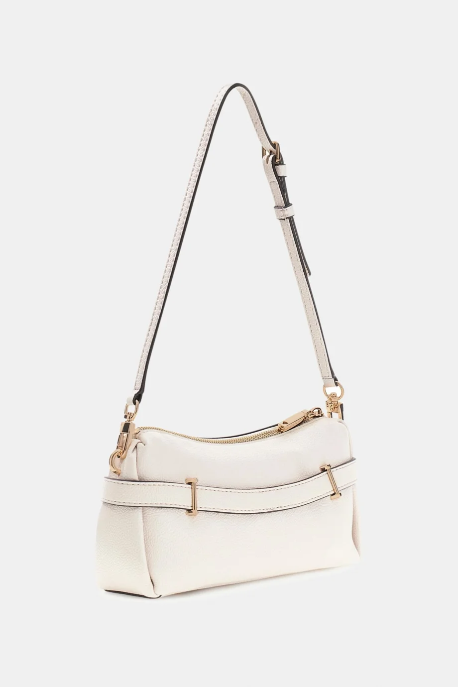 Guess Yesba Mini Üstten Fermuarlı Kadın Beyaz Omuz Çantası HWBG7833720-OFF