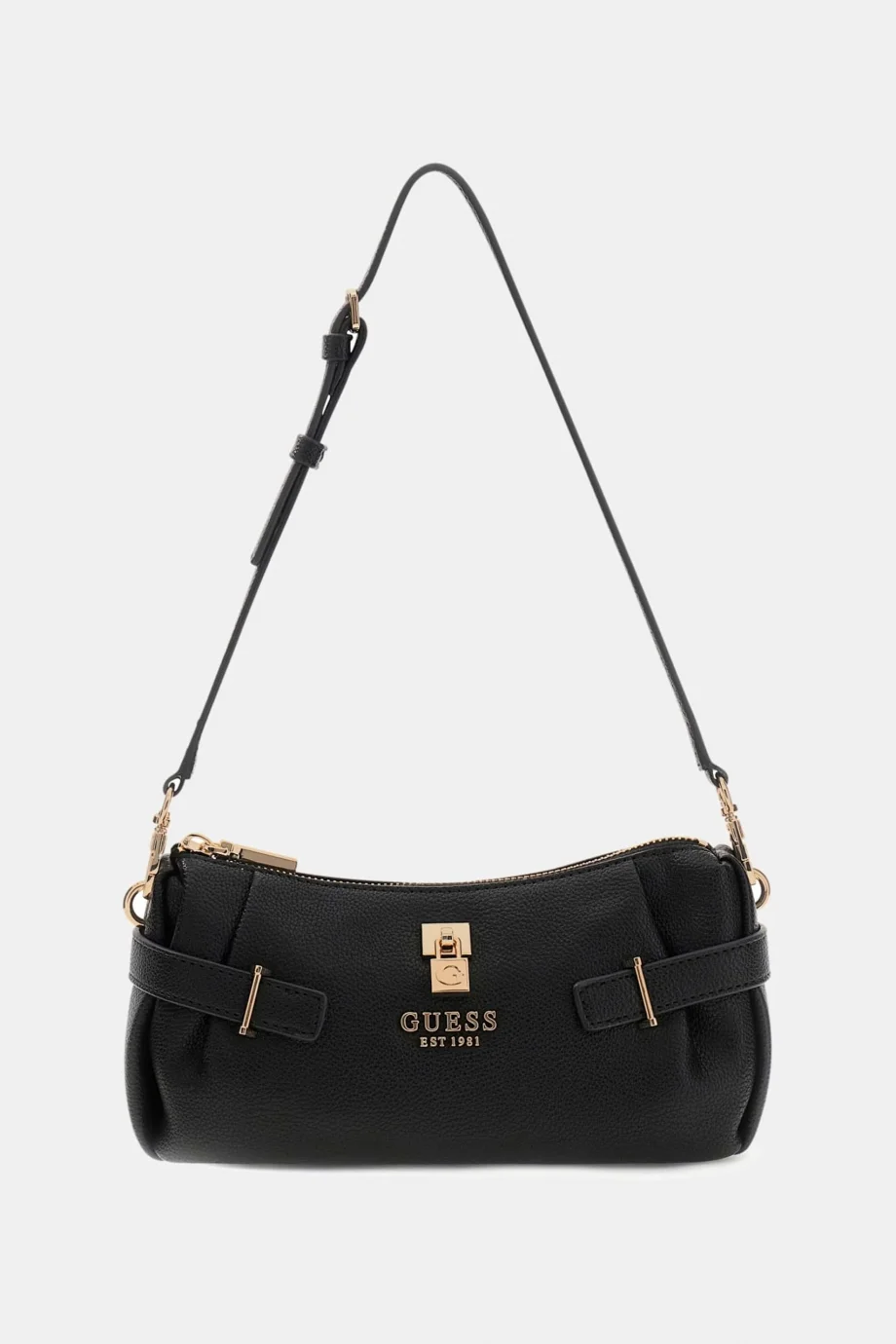 Guess Yesba Mini Üstten Fermuarlı Kadın Siyah Omuz Çantası HWBG7833720-BLA