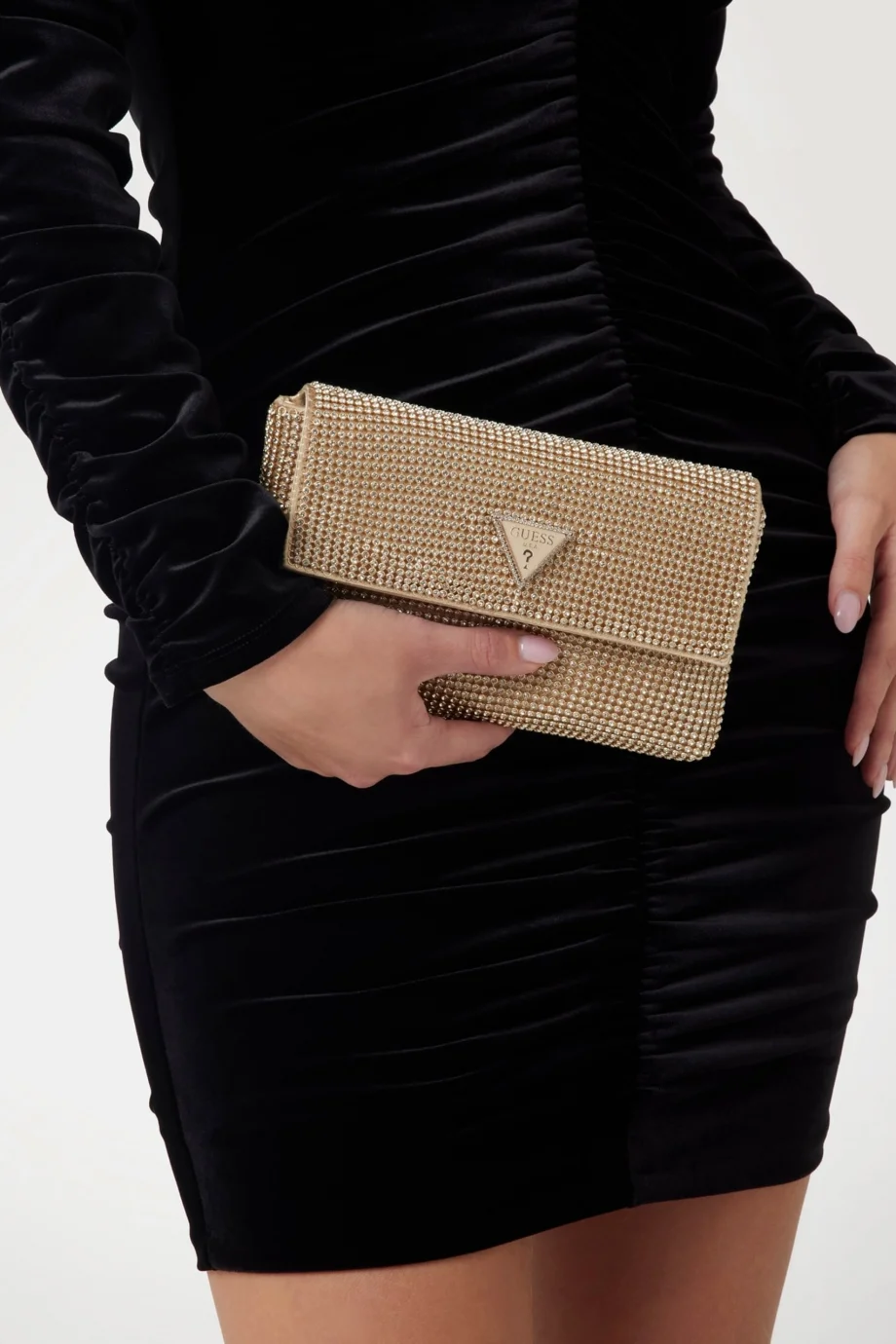 Guess Zalina Kadın Altın Clutch Çanta HWRP9350700-GOL