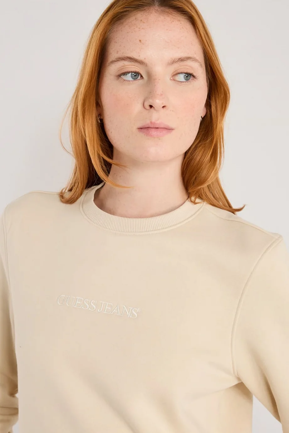 Guesss Kadın Bej Sweatshirt W4YQ10KC811-G1W7